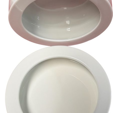 LARGE LIPPED CERAMIC FEED BOWL